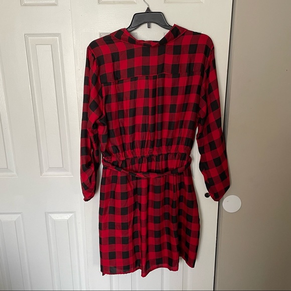 Red & black plaid dress - Picture 4 of 4